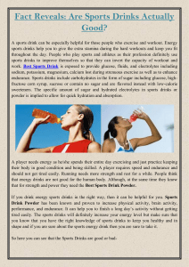 Fact reveals Are Sports Drinks Actually Good