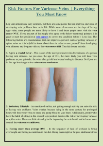 Risk Factors for Varicose Veins  Everything You Must Know