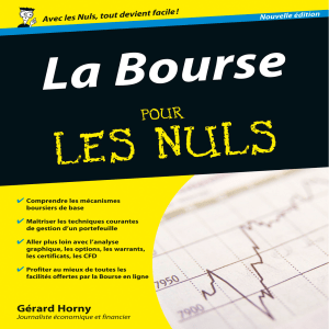 EBOOK Gerard Horny La Bourse Pour les Nuls