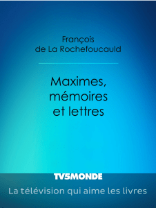 de La Rochefoucauld - Maximes memoires et lettres-404