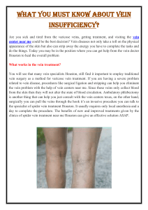 What You Must Know About Vein Insufficiency