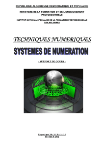 1SYSTEMES DE NUMERATION
