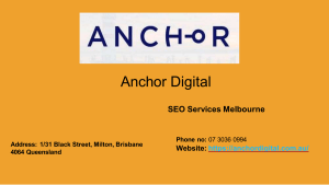 SEO Services Australia by Anchor Digital