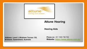 Tinnitus Treatment by Attune Hearing