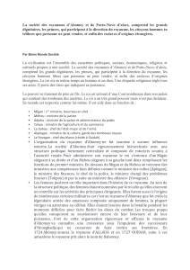 Royaumes Abomey & Porto-Novo: Histoire & Soci&eacute;t&eacute;