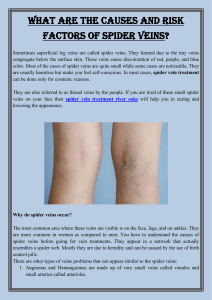 What are the causes and risk factors of spider veins