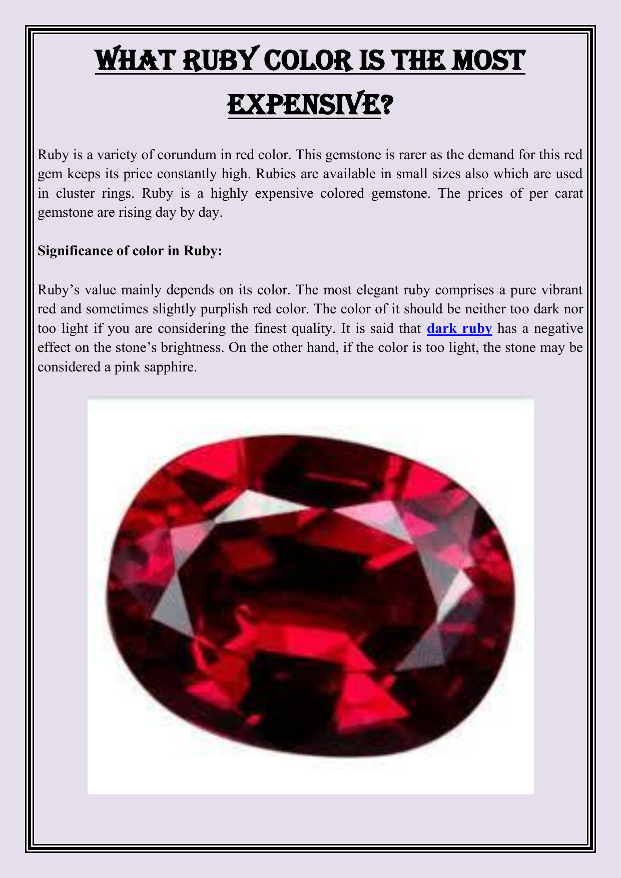 most expensive ruby