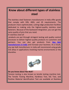 Know about different types of stainless steel