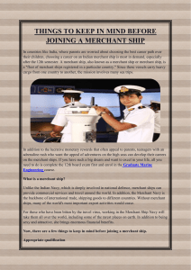 THINGS TO KEEP IN MIND BEFORE JOINING A MERCHANT SHIP