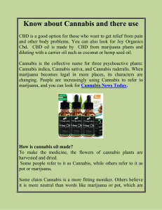 Know about Cannabis and there use