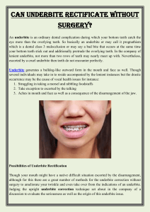 Can Underbite Rectificate Without Surgery