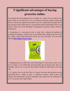9 significant advantages of buying groceries online
