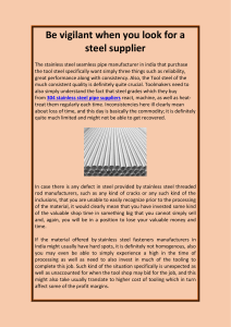 Be vigilant when you look for a steel supplier
