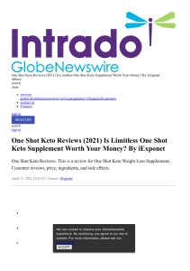 One Shot Keto Reviews 2021:- Official Review, Price And Side Effects!