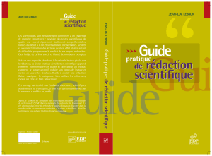 Guide pratique de rédaction scientifique