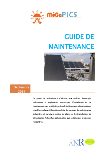 Guide de Maintenance Climatisation/Chauffage Solaire
