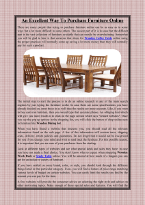 An Excellent Way To Purchase Furniture Online