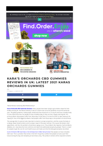 Is Kara’s Orchards CBD Gummies UK – Hoax Or Legit?