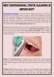 Why professional teeth cleaning is important