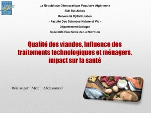 Qualité des viandes, Influence des traitments technologiques