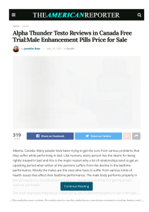 Alpha Thunder Testo Pills Reviews – Is It Supplement Scam Or Legit Deal?