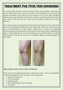 Treatment for Your Vein Disorders