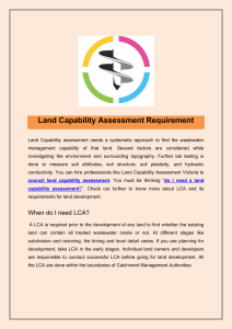 Land Capability Assessment Requirement