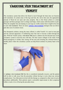 Varicose vein treatment by Venefit