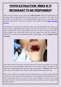 Tooth Extraction  When is It Necessary to Be Performed
