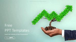 Trees Growing Finance Chart PowerPoint Templates