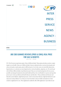Jibe CBD Gummies: Check Price, Reviews, Free Trial, Discounts & Benefits!