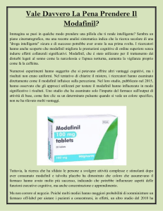 Vale Davvero La Pena Prendere Il Modafinil