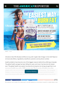 Ultrasonic Keto Weight Loss Pill Reviews (2021)