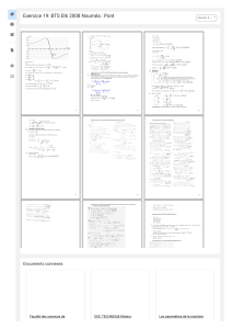 Exercice 19 BTS Etk 2008 Noum&eacute;a : Pont
