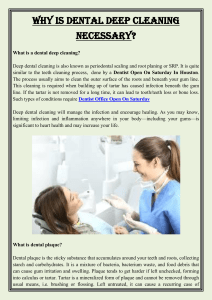 Why Is Dental Deep Cleaning Necessary