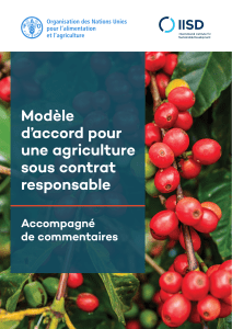 MODEL ACCORD AGRICULTURE CONTRAT
