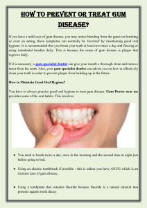 How to Prevent or Treat Gum Disease