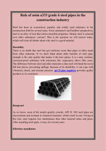 Role of steel pipes in construction industry