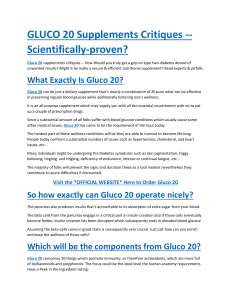 GLUCO 20 Supplements Critiques