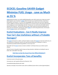 ECOCEL Gasoline SAVER Gadget