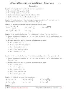 Cours Generalites Fonctions Exercices