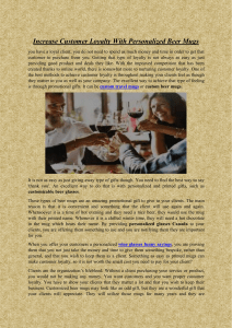 Increase Customer Loyalty With Personalized Beer Mugs