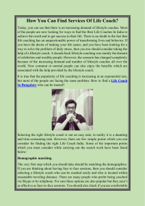 How you can find services of life coach