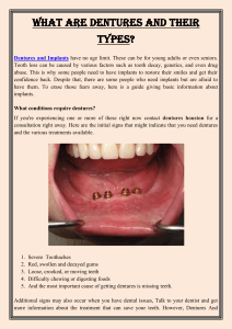 What are Dentures and Their Types