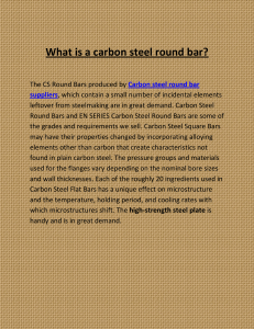 What is a carbon steel round bar