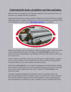 Understand the basics of stainless steel bars and pipes