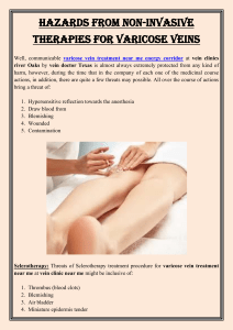 Hazards From Non-Invasive Therapies For Varicose Veins