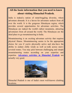 All the basic information that you need to know about visiting Himachal Pradesh