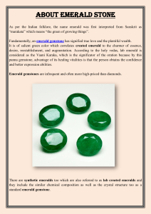 About Emerald Stone
