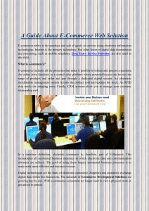 A Guide About E-Commerce Web Solution